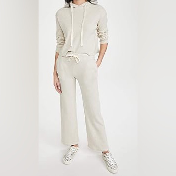 NWT Monrow Brushed Thermal Wide Leg Sweats XS - Picture 2 of 3